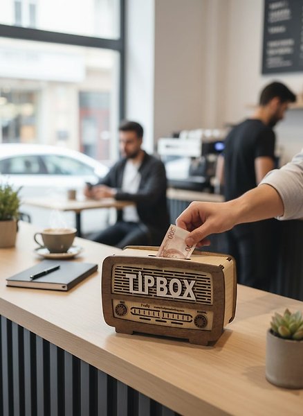 ESKİ RADYO GÖRÜNÜMLÜ KUMBARA TİPBOX