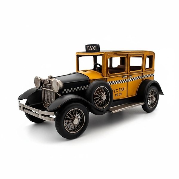 1931 Ford Window Coupe Taksi Metal El Yapımı Dekoratif Araba