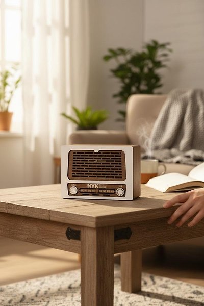FREFLY STORE Tip Box Bahşiş Kutusu Nostaljik Radyo Görünümlü