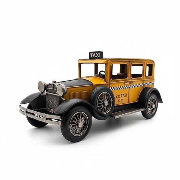 1931 Ford Window Coupe Taksi Metal El Yapımı Dekoratif Araba