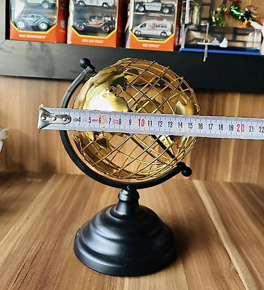 Dünya Küresi Siyah Gold Metal Yeni is Hediyesi Ev Ofis Dekorasyon