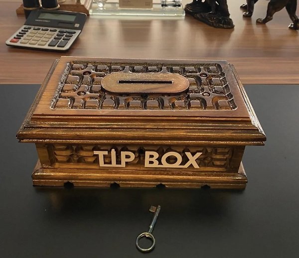 Lüks Ahşap  ceviz el işciliği Tip Box Bahsis Kutusu