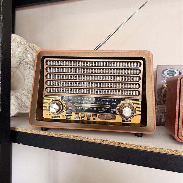 Rt-750 Bluetooth Fm-Usb-Tf-Aux Şarjlı Nostaljik Radyo