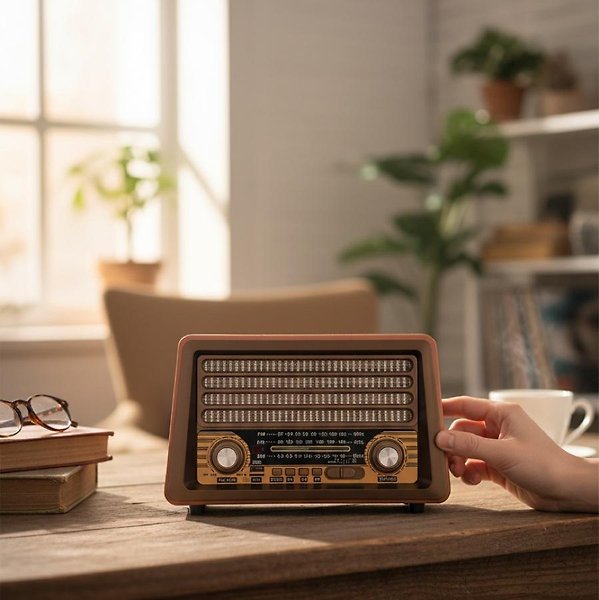 Rt-750 Bluetooth Fm-Usb-Tf-Aux Şarjlı Nostaljik Radyo