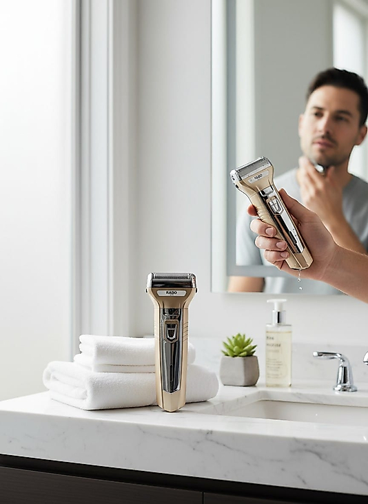 Profesyonel Şarjlı Sıfır Sakal Kesme Çift Bıçaklı Tıraş Traş Makinesi