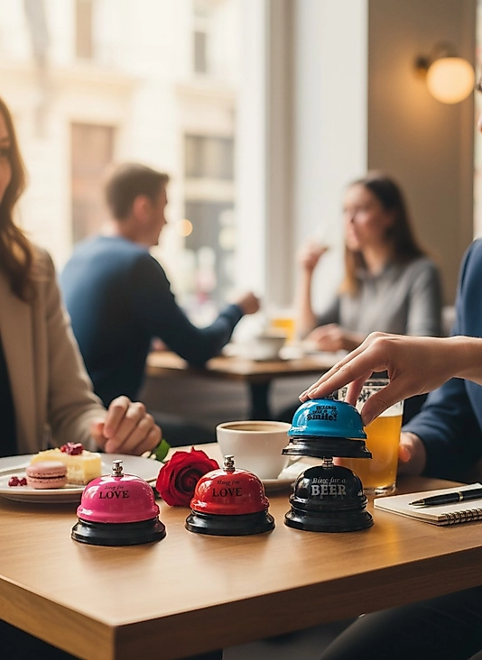 Resepsiyon, otel, restoran, pansiyon basmalı müşteri karışılama Zili